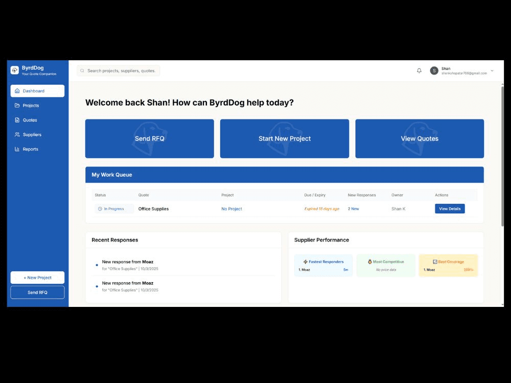 ByrdDog RFQ Platform